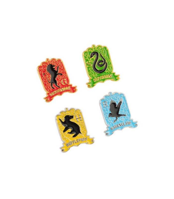 Set De 4 Pins De Las Casas De Hogwarts - Harry Pot
