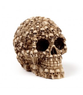 Figura Calavera Decoración Múltiples Cabezas de Ca