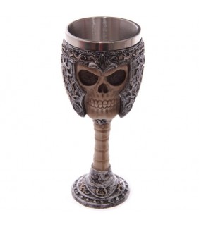 Copa Decorativa - Cráneo Guerrero Gótico