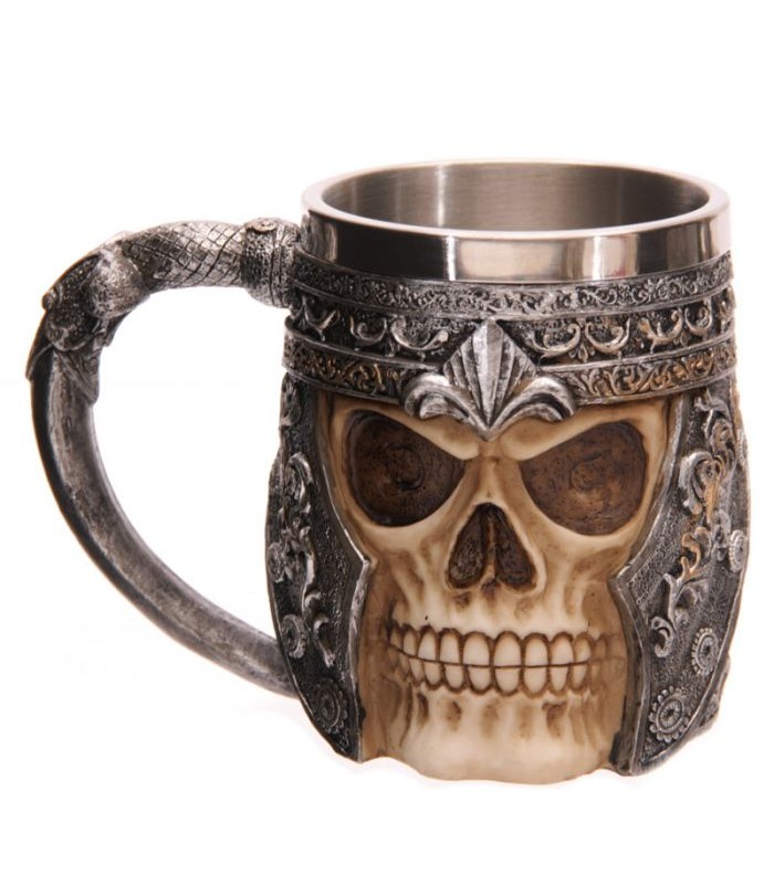 Jarra Decorativa - Calavera Guerrero