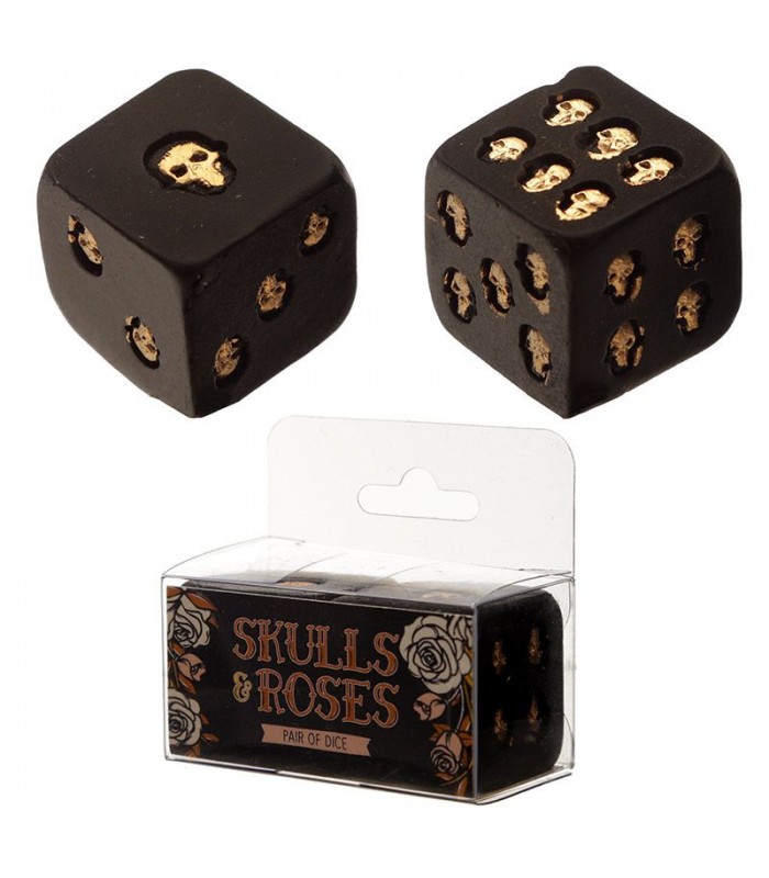 Set 2 dados Calavera y Rosas