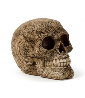 Calavera Decorativa Intricado Forma Damasco