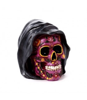 Figura Calavera Día de los Muertos con Capucha