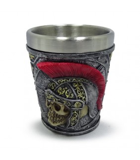 Vaso de Chupito Calavera Soldado Romano