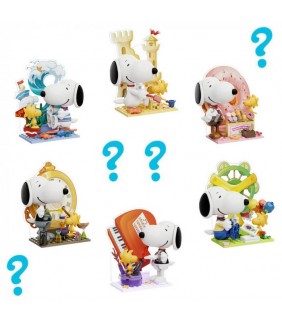 SORPRESA SET CONSTRUCCION FIGURITA SNOOPY