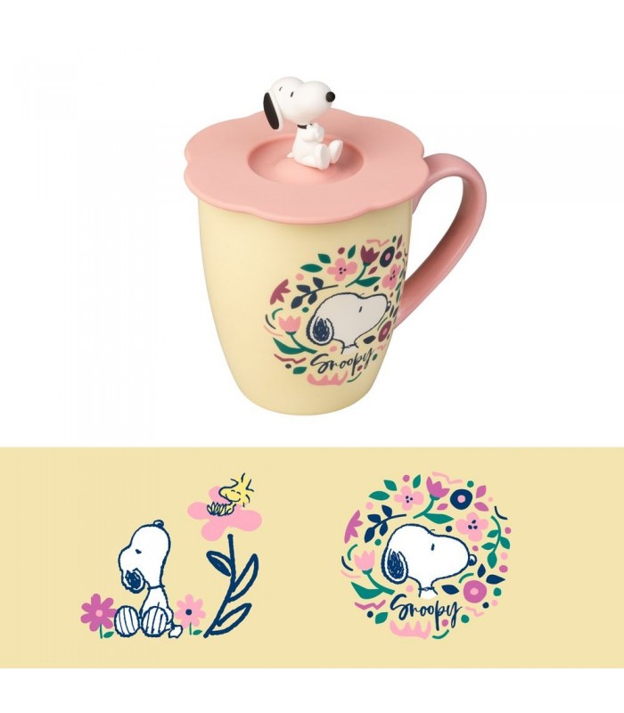 TAZA PREMIUM CON TAPA SNOOPY
