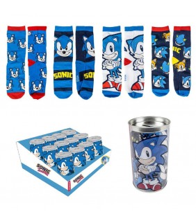 Pack calcetines 4 piezas Sonic Talla 35/38