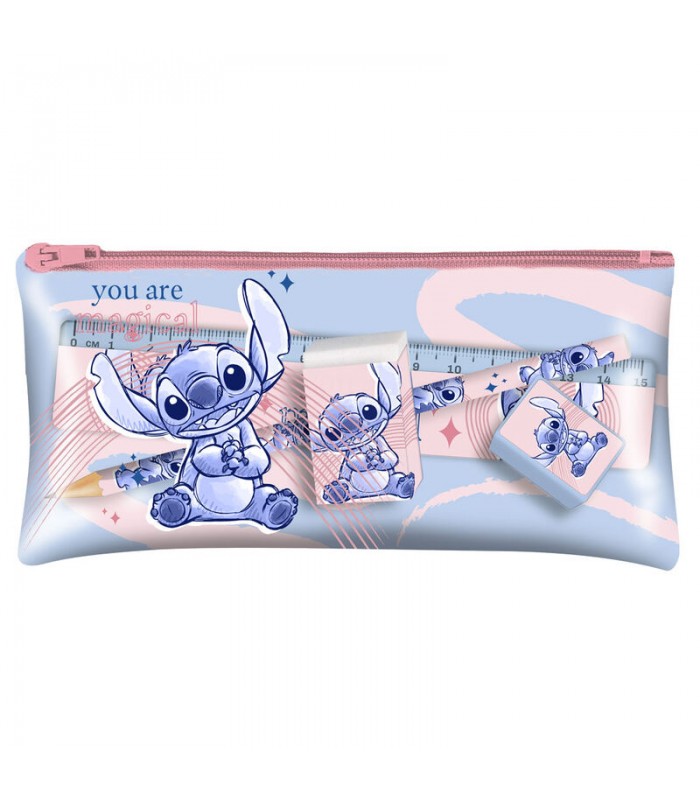 Set papeleria estuche Stitch Disney