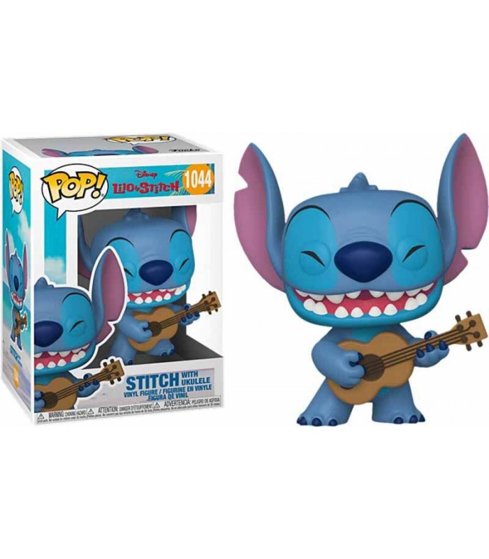 Figura Pop  Stitch con ukelele 9 cm