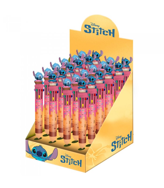 Boligrafo 10 colores Stitch Disney Pastel