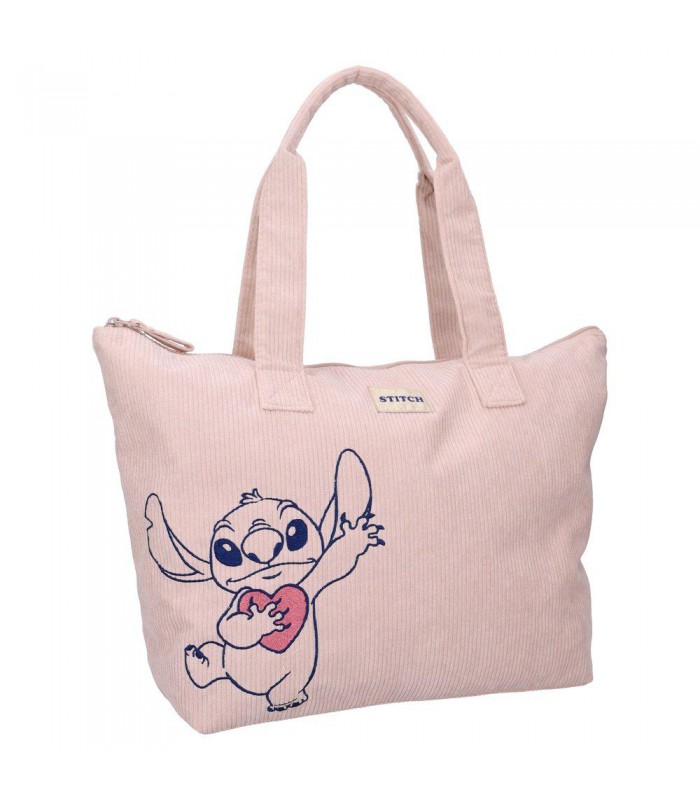 BOLSO SHOPPING LONETA 48X32 STITCH HEART