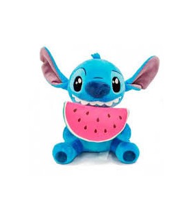 PELUCHE STITCH COMIENDO UNA SANDIA 25CM