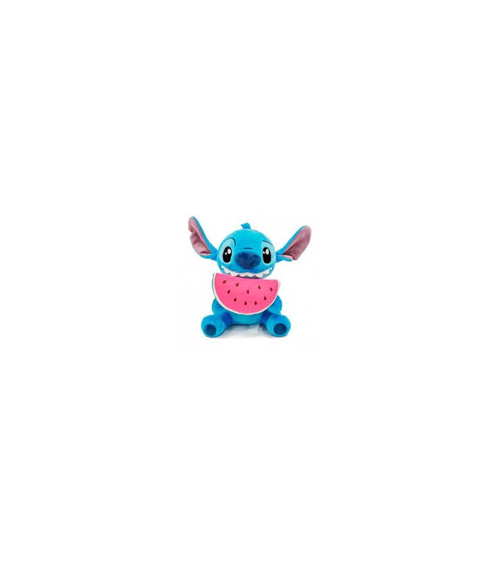 PELUCHE STITCH COMIENDO UNA SANDIA 25CM