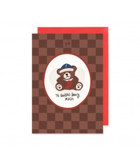 TARJETA TE QUIERO BEARY MUCH