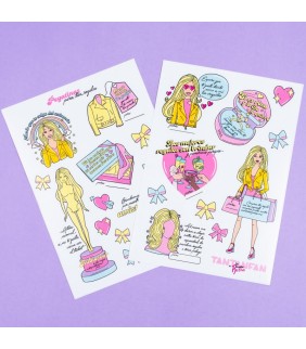 Pegatinas para regalo La Vecina Rubia