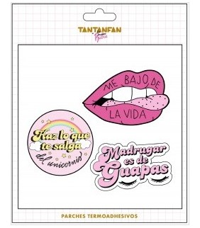 Pack de 3 parches de La Vecina rubia