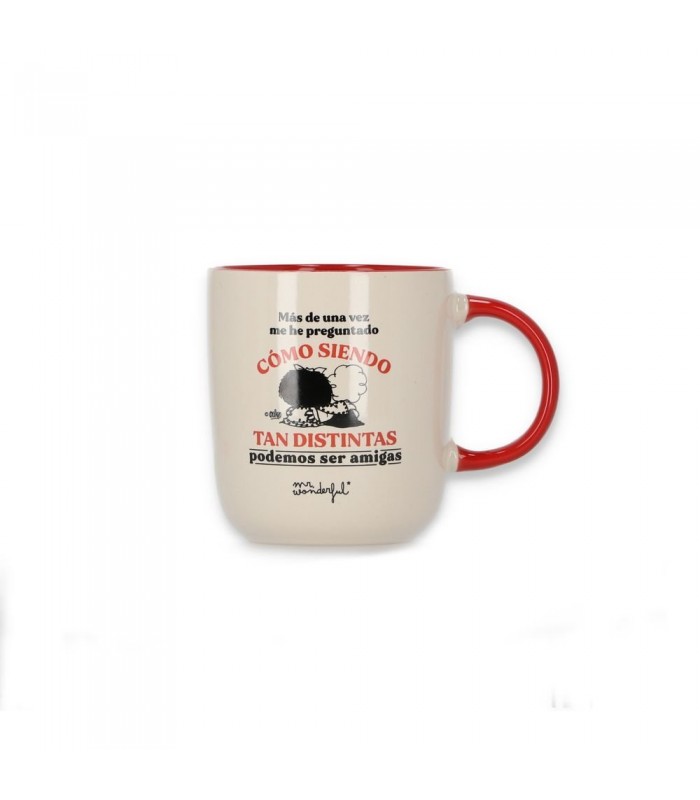 TAZA MAFALDA - SIENDO TAN DISTINTAS PODEMOS SER TA
