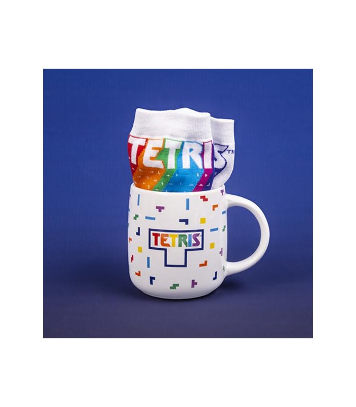 SET TAZA Y CALCETINES TETRIS