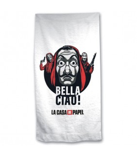 Toalla Bella Ciao  La Casa de Papel microfibra
