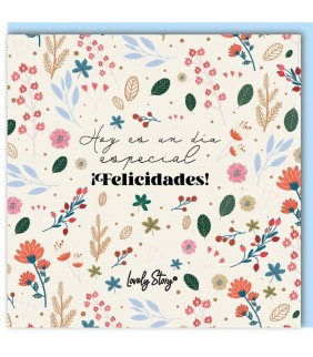 TARJETA DE FELICITACIÓN - HOY ES UN DÍA ESPECIAL  