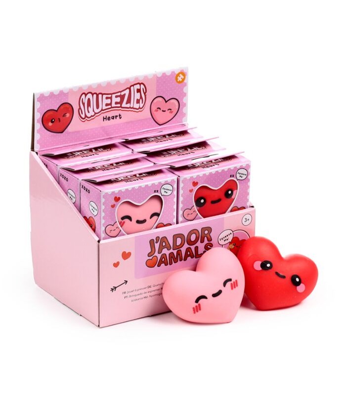 Juguete Estrujable Corazón J´Adoramals Heart XOXO