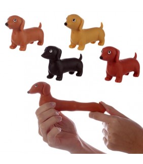 Juguete Estirable Perro Salchica Elástico
