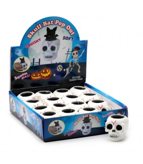 Juguete Estrujable Elástico Calavera y Murciélago