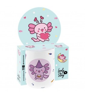 TAZA / MUG 330ML - AXOLOTE - LILA