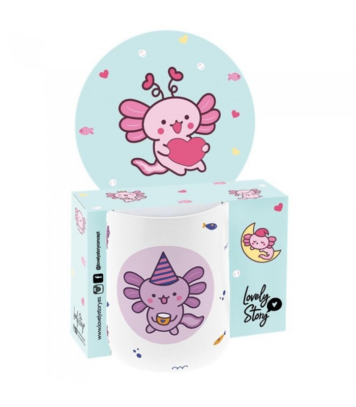 TAZA / MUG 330ML - AXOLOTE - LILA