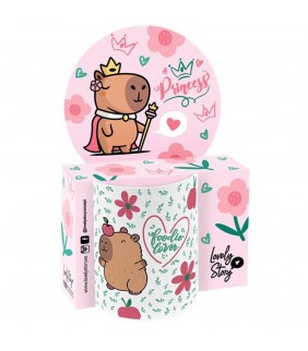 TAZA MUG OVAL 330ML - APPLE CAPIBARA