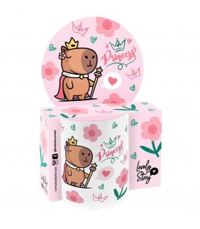 TAZA  MUG OVAL 330ML - QUEEN CAPIBARA