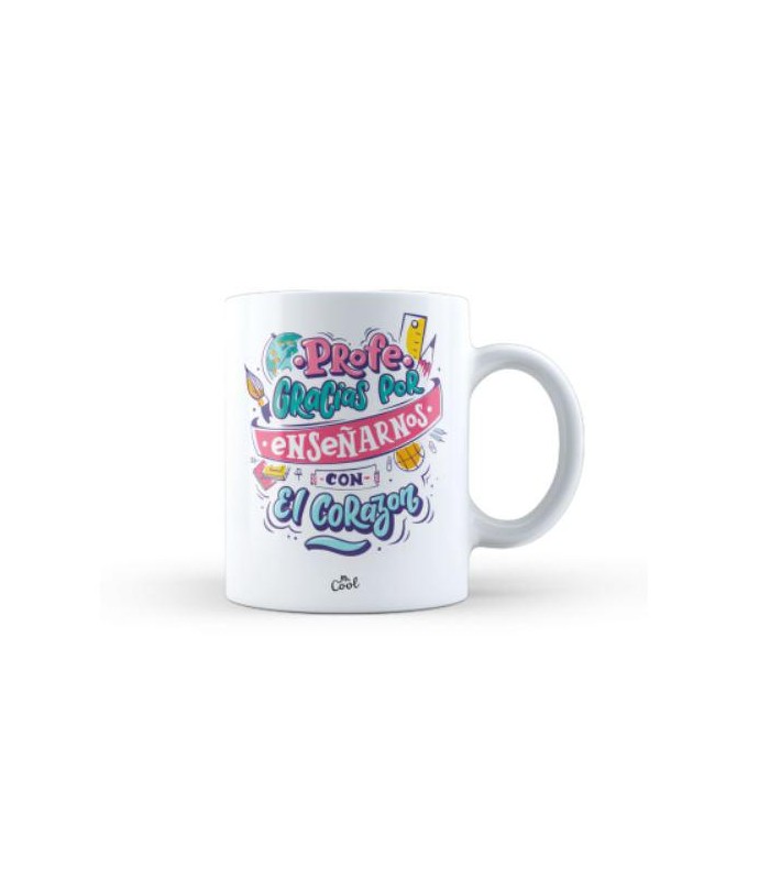 Taza – Profe gracias por enseñarnos con el corazón