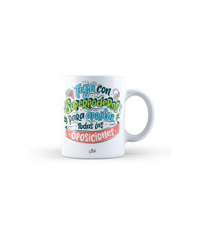 Taza – Taza con superpoderes para aprobar opo