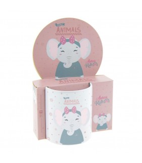 TAZA INFANTIL DE PLÁSTICO / KIDS PLASTIC ELEFANTE