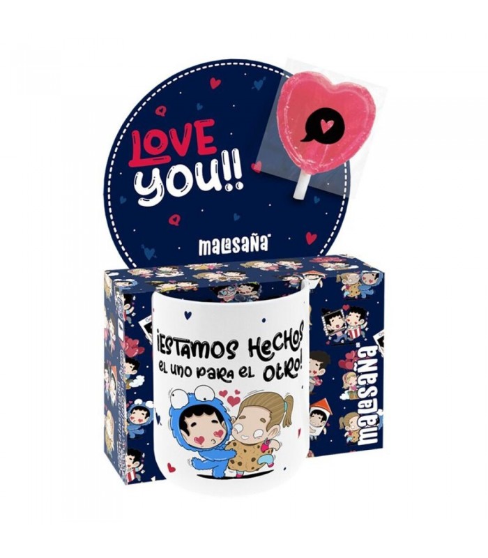 MUG 330 ML CON PIRULETA - ¡ESTAMOS HECHOS EL UNO P