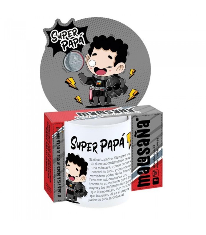 TAZA 330 ML - SUPER PAPÁ Galaxia
