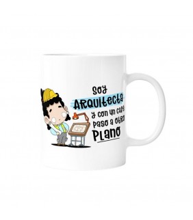 TAZA - SOY ARQUITECTA Y CON UN CAFÉ PASO A OTRO PL