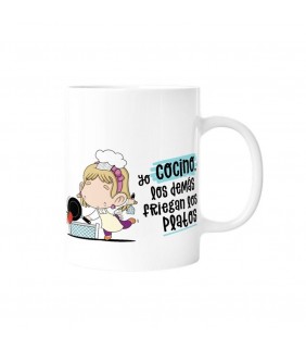 TAZA - YO COCINO  LOS DEMÁS FRIEGAN LOS PLATOS  MU