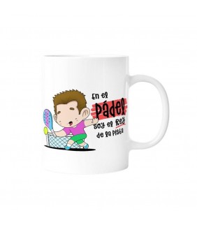 TAZA - EN EL PÁDEL SOY EL REY DE LA PISTA