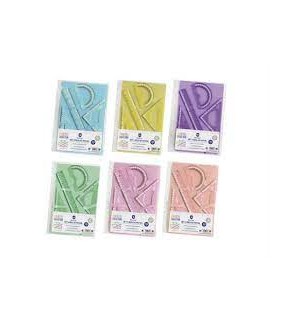 Set 4 reglas pastel con funda portadora multitalad
