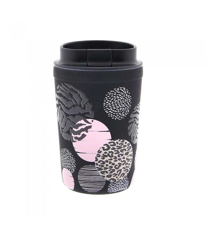 VASO TÉRMICO 350 ML - BLACK ANIMAL PRINT