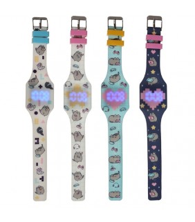 Reloj Digital de Silicona - Gato Pusheen