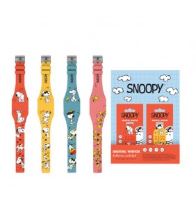 Reloj Digital de Silicona Peanuts Snoopy & Woodsto