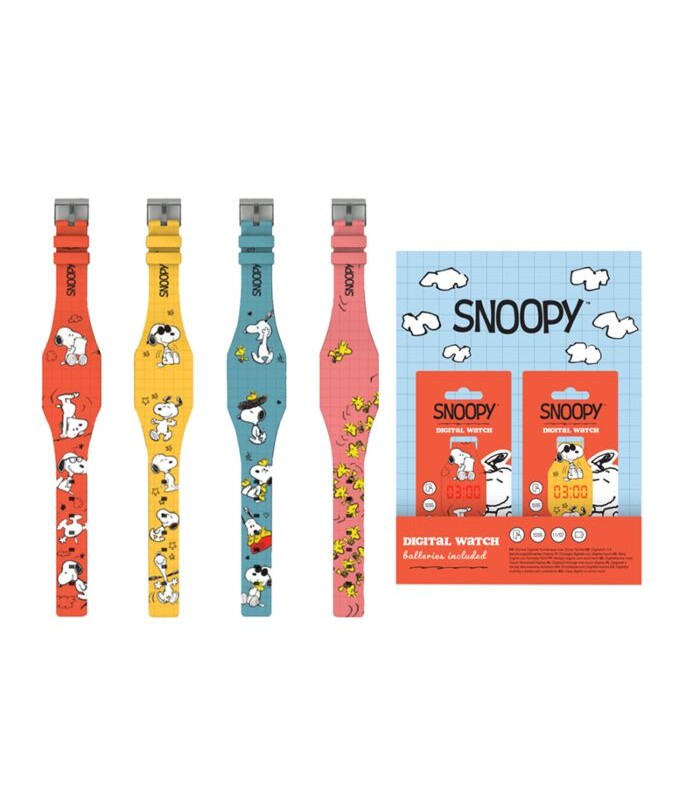 Reloj Digital de Silicona Peanuts Snoopy & Woodsto