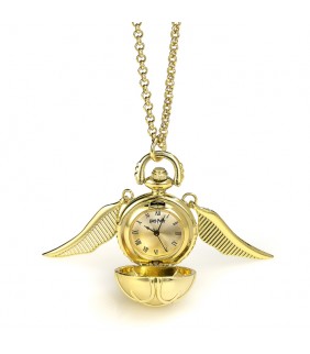 Golden Snitch Watch Necklace- WNTP004