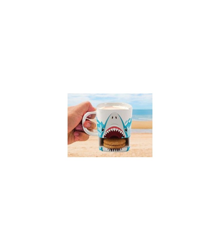 TAZA PORTA GALLETAS TIBURON 250ML