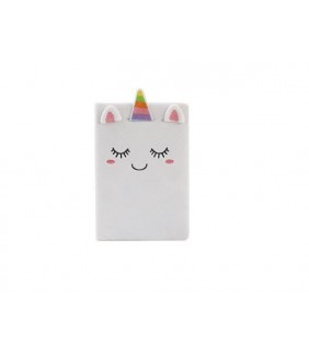 LIBRETA PLUSH UNICORNIO