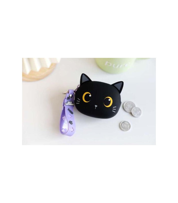 Monedero Gato Negro
