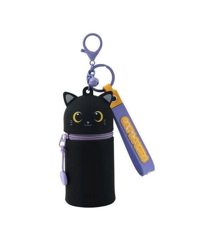LLAVERO SILICONA GATO NEGRO