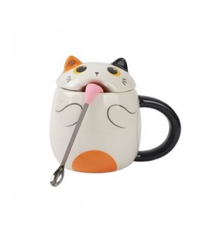 taza con lengua cat 